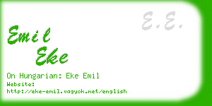 emil eke business card